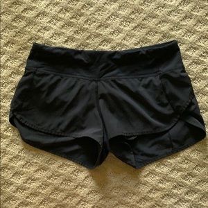 Black lulu lemon shorts